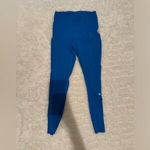 Lululemon fast and free 25” leggings in Poolside